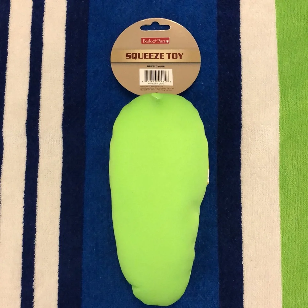 Bark & Purr Squeeze Dog Toy Floral Aloha Print Slipper Squeaky 8” x 4” New NWT